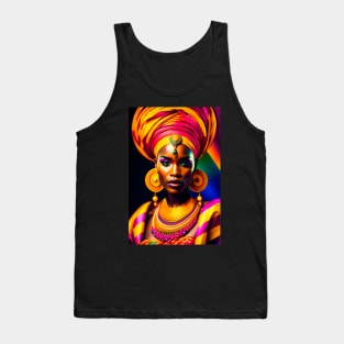 Colorful tribal queen 1 Tank Top